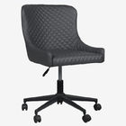 Ergonomic Back PU Swivel Task Chair With Castors And Adjustable Height