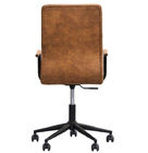 Adjustable Height Home Office Task Chair Swivel In Black Leg For Small Space With Armrest