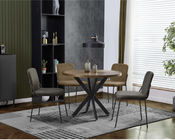 Black Steel Frame Coffee Upholstered Dining Room Chairs 45cm 30cm