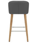 Grey PU Bar Stool Chair
