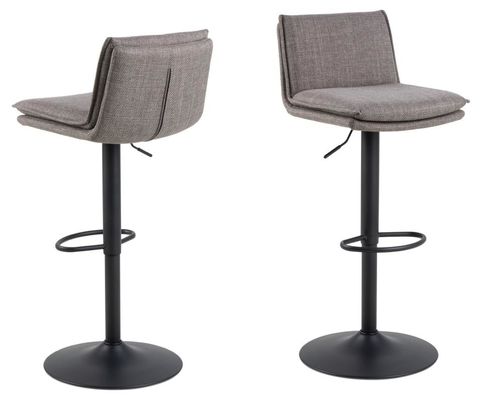 Stylish Black Bar Stool Chairs With Footrest