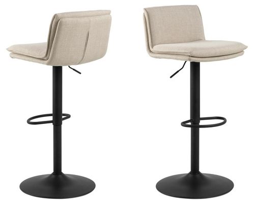 Stylish Black Bar Stool Chairs With Footrest