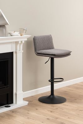 Stylish Black Bar Stool Chairs With Footrest