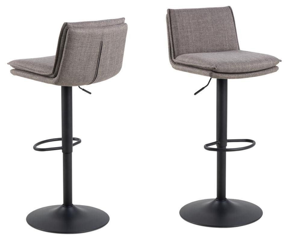 Stylish Black Bar Stool Chairs With Footrest